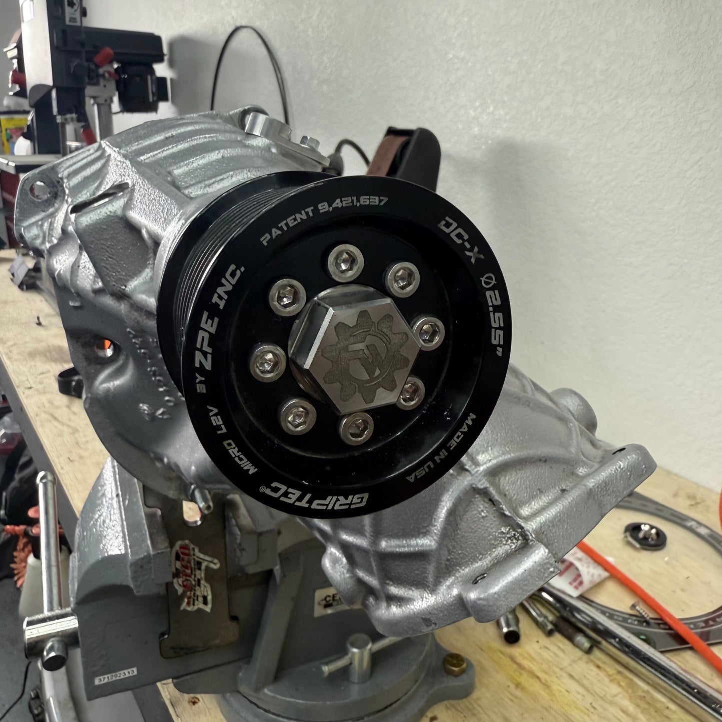 Fabworkz - Stainless Hub for Hellcat Supercharger Griptec Pulley to LS Engine Application