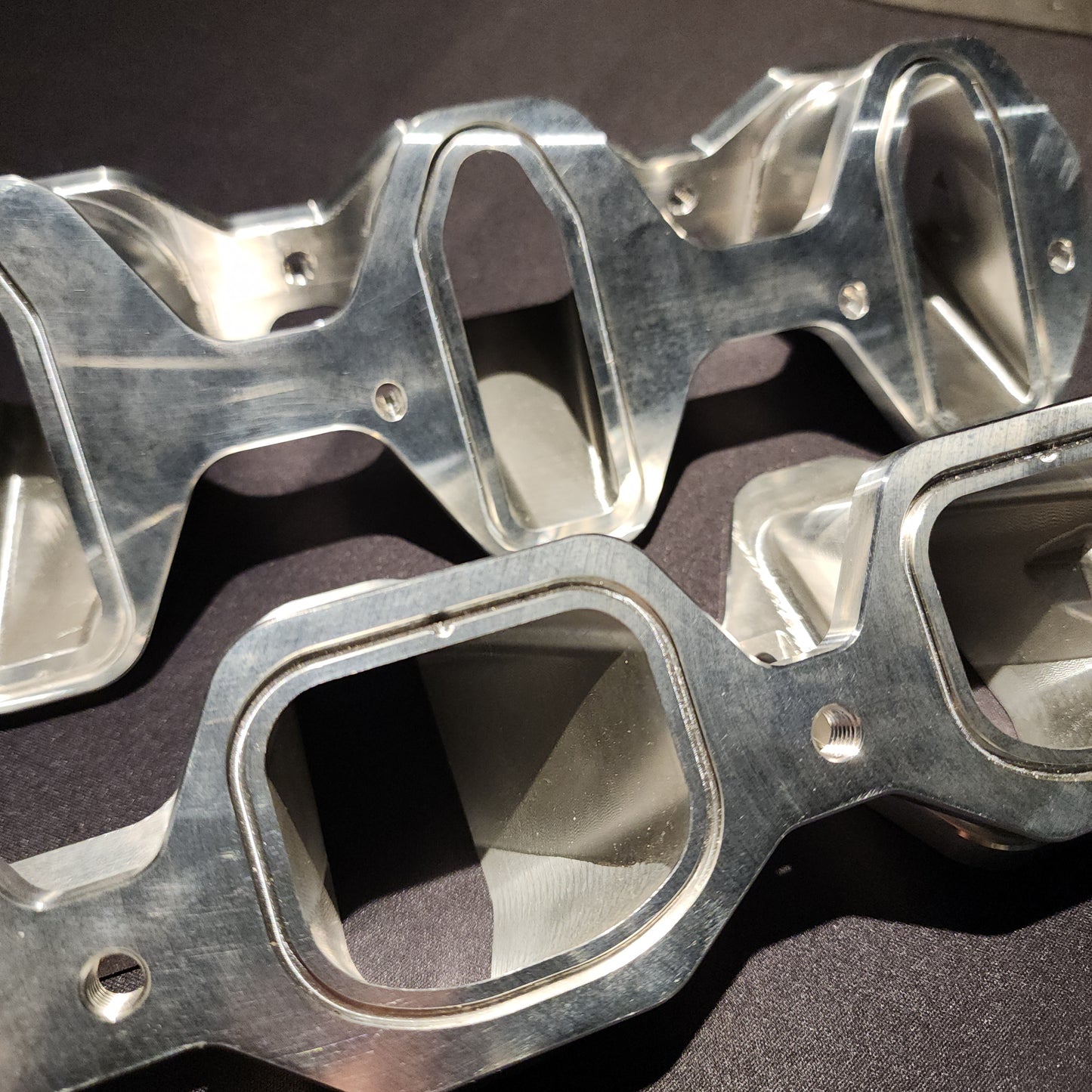 Billet Aluminum Adapters - Cadillac STS-V M122 Supercharger to LS Engine Cathedral Ports