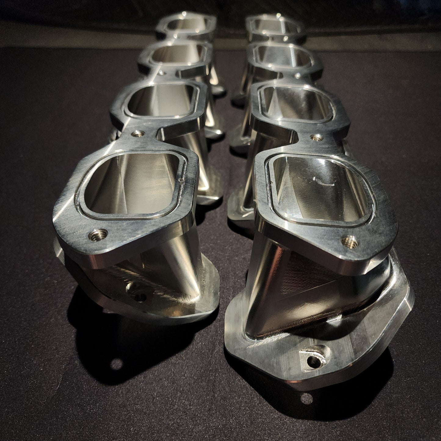 Billet Aluminum Adapters - Cadillac STS-V M122 Supercharger to LS Engine Cathedral Ports