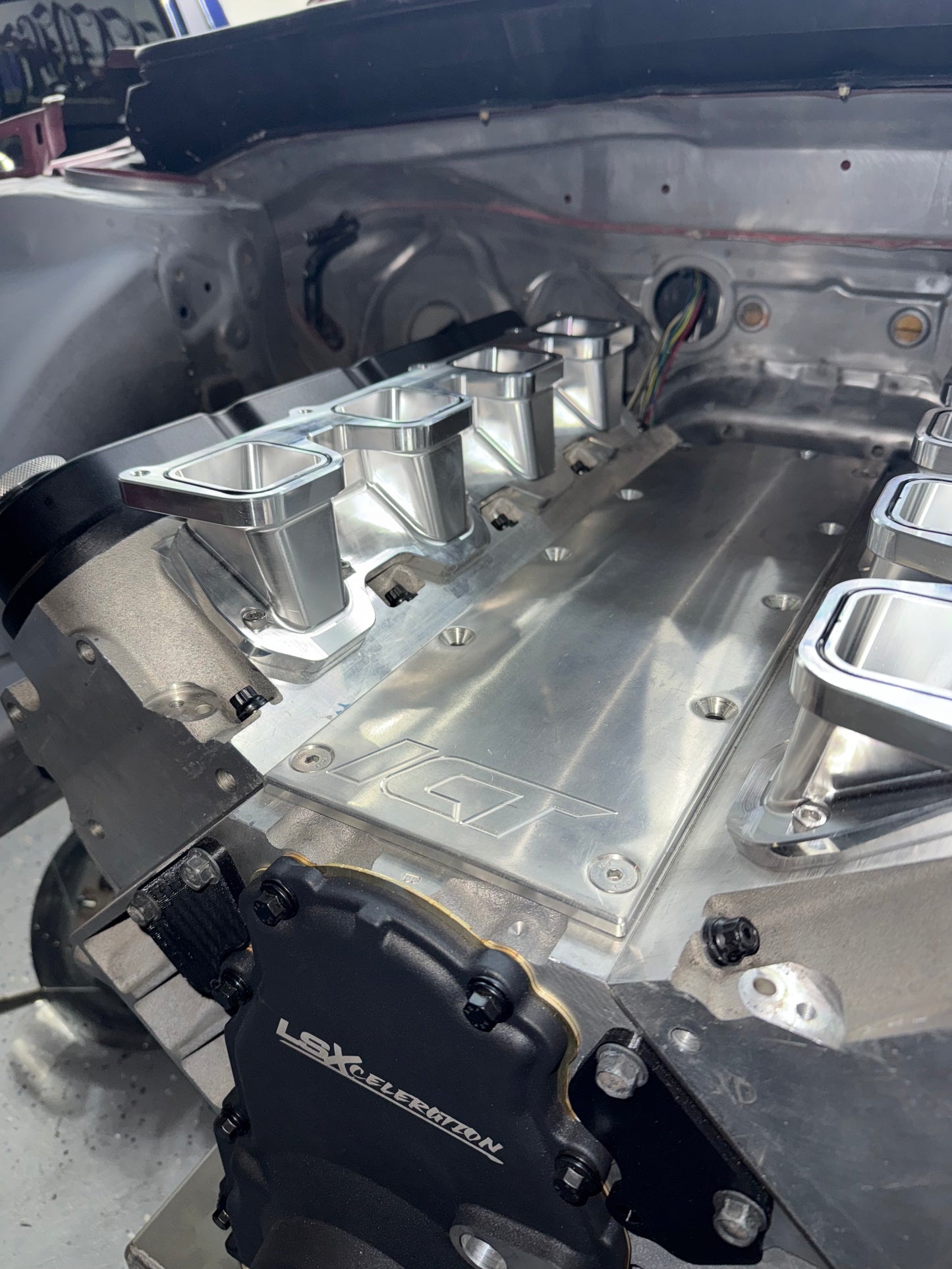 Billet Aluminum Adapters for Hellcat Supercharger to LS Engine Rectangular Ports