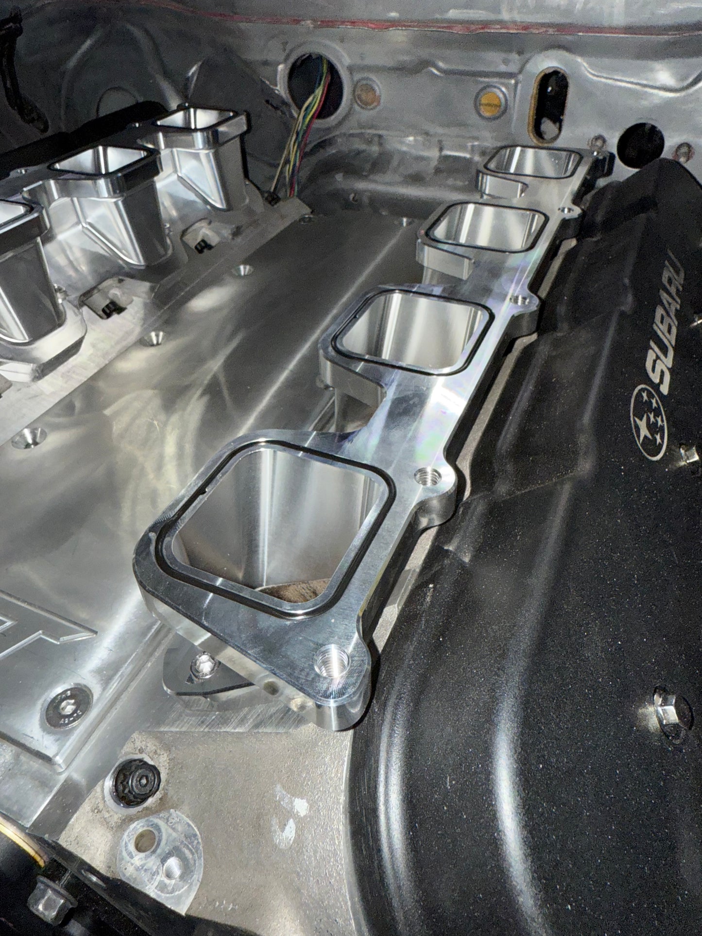 Billet Aluminum Adapters for Hellcat Supercharger to LS Engine Rectangular Ports