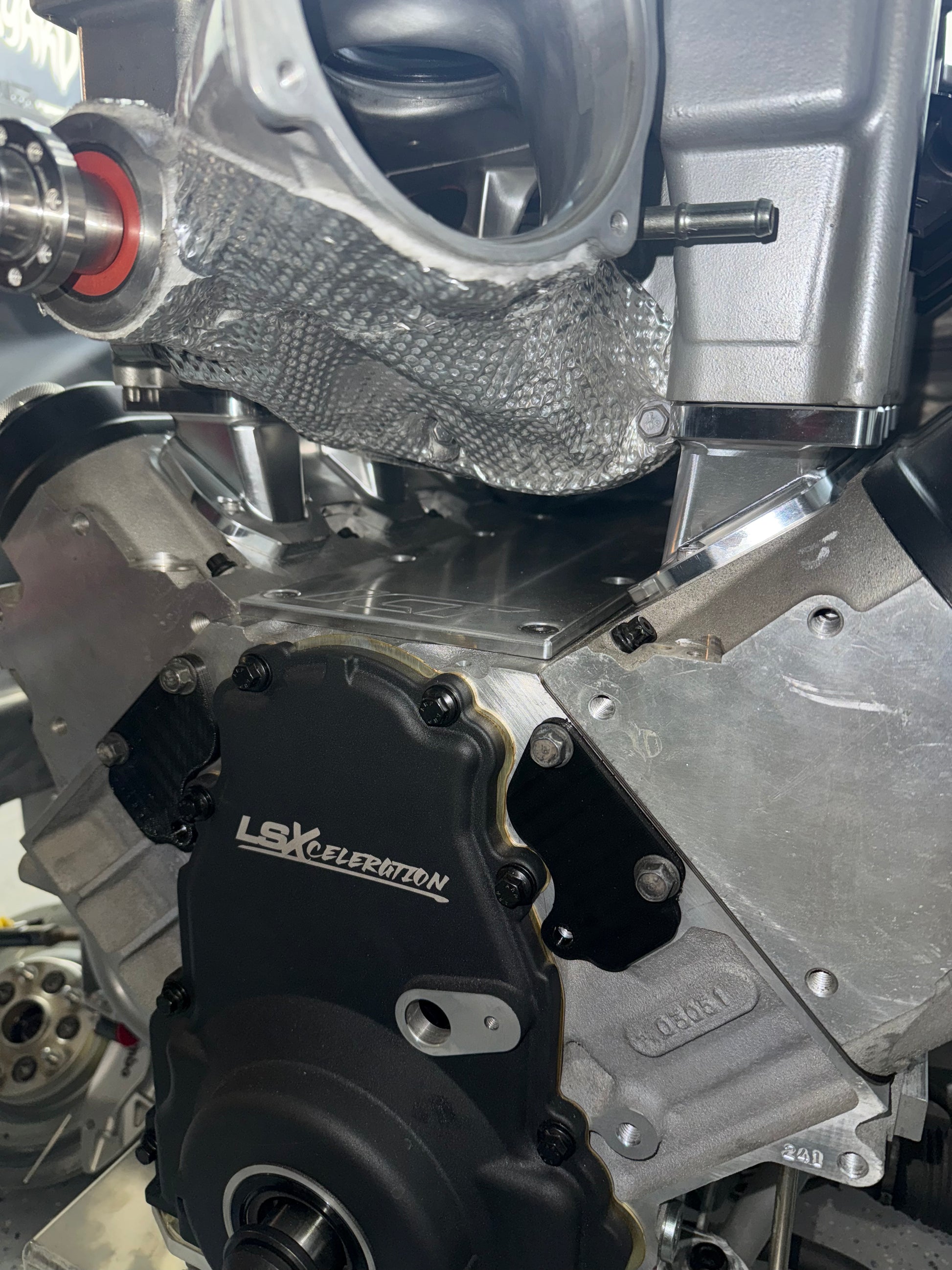 Ls Engine Adapter Billet Aluminum Adapters for Hellcat Supercharger to LS Engine Cathedr ...